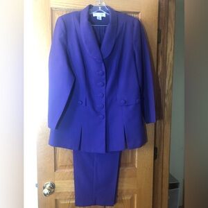 Elegant Purple Pants Suit Set